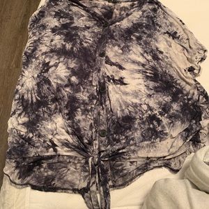 Tye dye Lane Bryant Tie Shirt